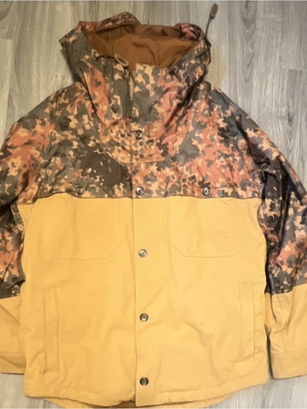 Burton Dryride Men's Snowboarding Jacket Camouflage Multicolor Size L